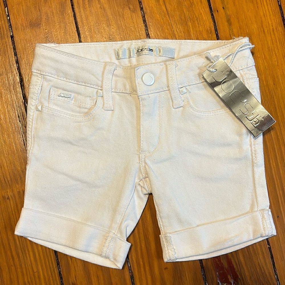Joes Jeans Kids Size 2 White Jean Shorts New
